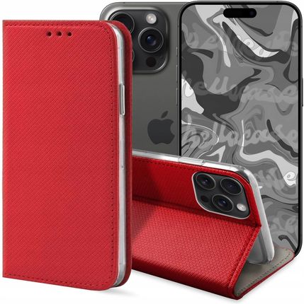 Hello Case Etui Z Klapką Do Apple Iphone 15 Pro Max Czerwone Zamykane Magnetyczne