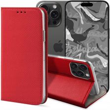 Hello Case Etui Z Klapką Do Apple Iphone 15 Pro Czerwone Zamykane Magnetyczne