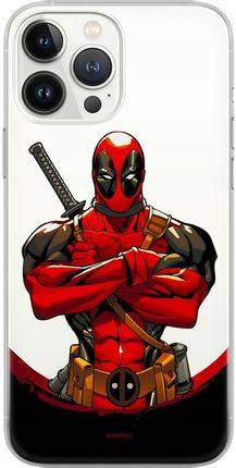 Marvel Etui Do Apple Iphone X Xs Deadpool 006 Nadruk Częściowy Bezbarwny
