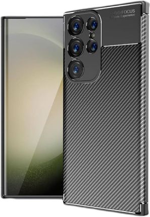 Nexeri Etui Samsung Galaxy S24 Ultra Pancerne Shockproof Carbon Fiber Czarne