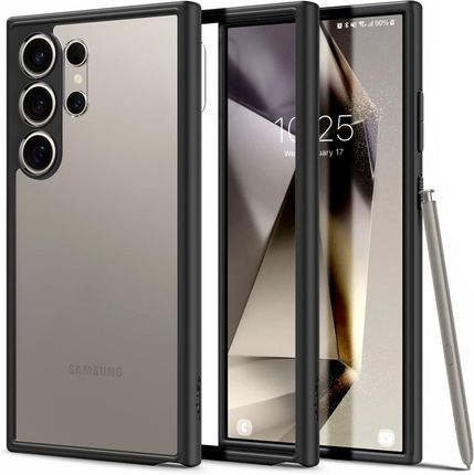 Spigen Etui Do Samsung Galaxy S24 Ultra Hybrid Case Obudowa Plecki Matte Black Szkło