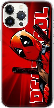Marvel Etui Do Apple Iphone Xs Max Deadpool 002 Nadruk Pełny Czerwony