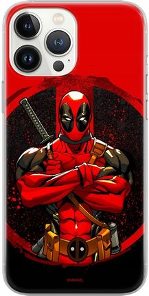 Marvel Etui Do Apple Iphone Xs Max Deadpool 006 Nadruk Pełny Czerwony