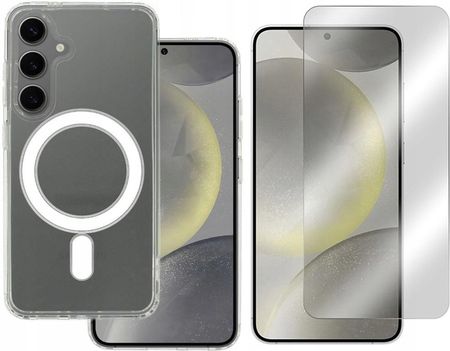 Etui do Samsung Galaxy S24 Plus 5G MagSafe Acrylic Case bezbarwne I Szkło