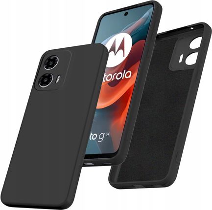 Case Etui Do Motorola Moto G34 5G Silicone Matowe Premium Szkło Szybka 9H
