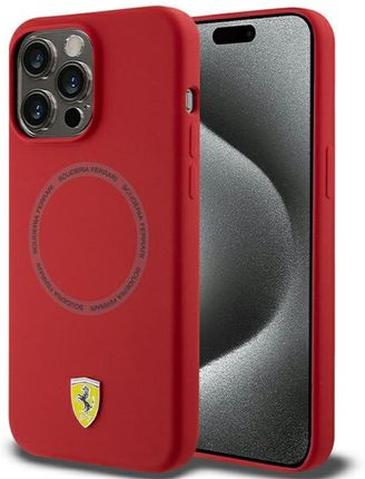Ferrari Fehmp15Xsbar Iphone 15 Pro Max 6 7" Czerwony Red Hardcase Printed Ring Magsafe