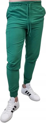M&C Spodnie Medyczne Elastyczne Zielone Comfort Fit Roz 3Xl