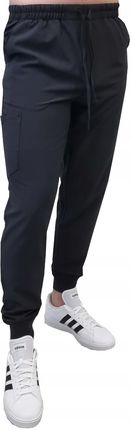 M&C Spodnie Medyczne Elastyczne Czarne Comfort Fit Roz Xxl