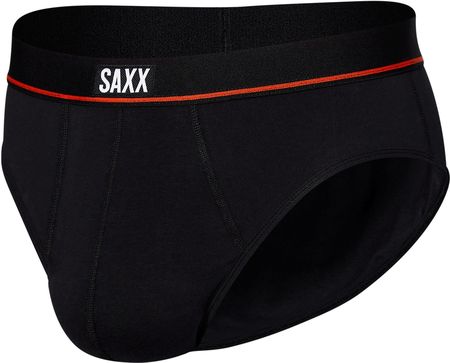 Slipy męskie wygodne SAXX NON-STOP STRETCH z rozporkiem - czarne