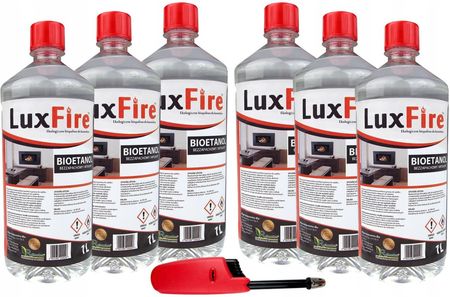 luxfire Bezwonne Biopaliwo Płyn Grzewczy Do Biokominków Bio Kominka 6l Zapalarka