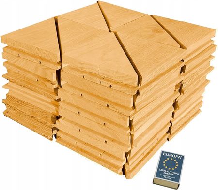 Transwood Rozpałka 24dm3 Drewno Kominkowe Ścinki Parkietu Podpałka 9kg Dąb