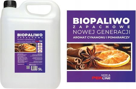 Pek-line Biopaliwo Zapachowe Biokominek Cynamom Pomarańcza