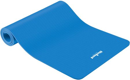 Mata gimnastyczna do ćwiczeń joga pilates fitness 183x61cm grubość 6 mm REBEL ACTIVE - kolor niebieski