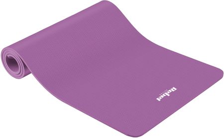 Mata gimnastyczna do ćwiczeń joga pilates fitness 183x61cm grubość 6 mm REBEL ACTIVE - kolor fioletowy