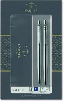 Parker Jotter Duo Stainless Steel Ct Zestaw Prezentowy Długopis + Ołówek Automatyczny (0,5Mm)