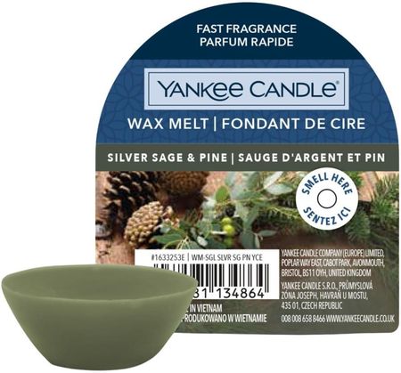 Yankee Candle Silver Sage & Pine 22 G Wosk Do Aromaterapii