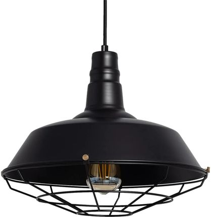Abruzzo Lampa Wisząca Retro Loft Czarna 36Cm E27 Patrone Abrrrpce27 (Abrrrpce27)