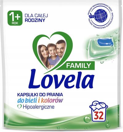 Lovela Family Uniwersalne kapsułki do prania 32 szt.