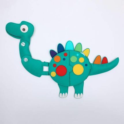 Jolly Design Designs Książeczka Manipulacyjna Podróżna Dinozaur
