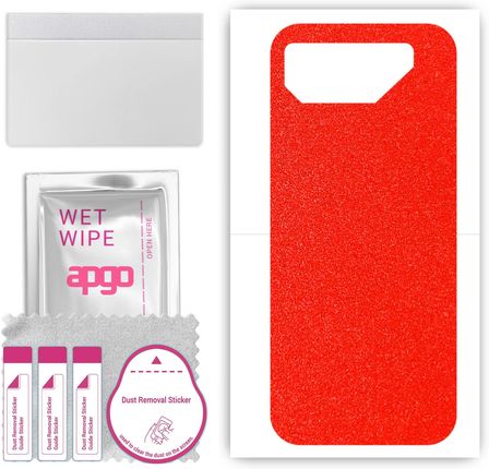 Folia Naklejka Skórka Strukturalna Na Tył Do Asus Rog Phone 7 Ultimate Czerwony Pastel Matowy Apgo