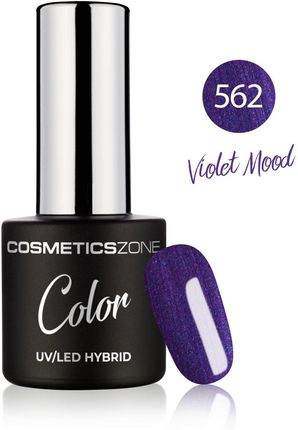 Cosmetics Zone Lakier hybrydowy fioletowy metaliczny 7ml - Violet Mood 562
