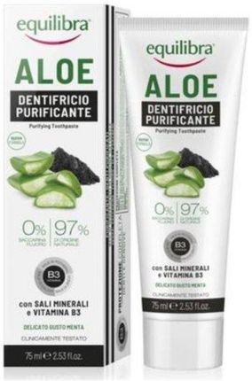 Beauty Formulas Equilibra Aloe Pasta Do Zębów Oczyszczająca Z Aktywnym Węglem 75 ml