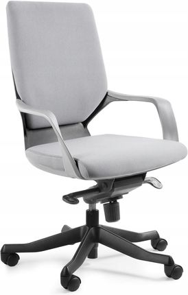 Unique Krzesło Obrotowe Apollo M Szare Fotel Black