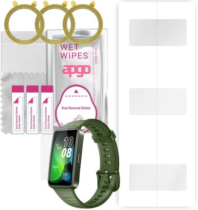 3x Folia hydrożelowa do Huawei Band 8 - apgo Smartwatch Hydrogel Protection Ochrona na ekran smartwatcha