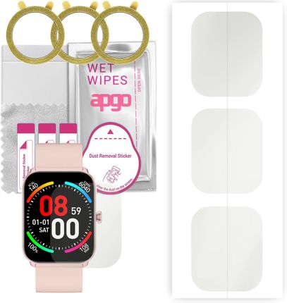 3x Folia hydrożelowa MATOWA do Maxcom FW36 Aurum - apgo Smartwatch Hydrogel MATTE Protection Ochrona na ekran smartwatcha
