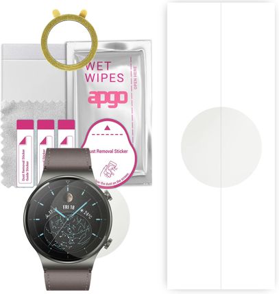 1x Folia hydrożelowa MATOWA do Huawei Watch GT 2 Pro - apgo Smartwatch Hydrogel MATTE Protection Ochrona na ekran smartwatcha