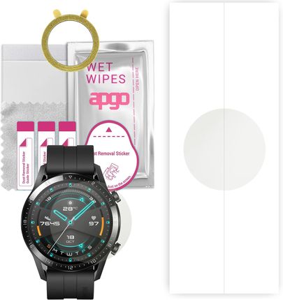 1x Folia hydrożelowa MATOWA do Huawei Watch GT - apgo Smartwatch Hydrogel MATTE Protection Ochrona na ekran smartwatcha