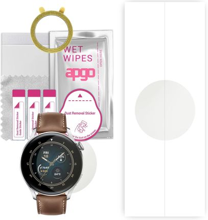 1x Folia hydrożelowa MATOWA do Huawei Watch 3 Classic - apgo Smartwatch Hydrogel MATTE Protection Ochrona na ekran smartwatcha