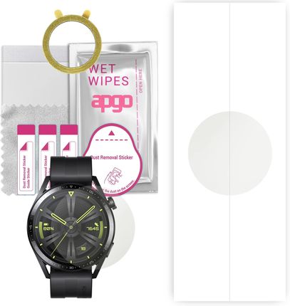1x Folia hydrożelowa MATOWA do Huawei Watch GT 3 46mm Active - apgo Smartwatch Hydrogel MATTE Protection Ochrona na ekran smartwatcha