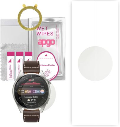 1x Folia hydrożelowa MATOWA do Huawei Watch 3 Pro - apgo Smartwatch Hydrogel MATTE Protection Ochrona na ekran smartwatcha