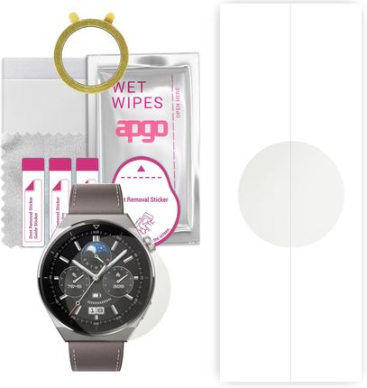 1x Folia hydrożelowa MATOWA do Huawei Watch GT 3 Pro 46mm - apgo Smartwatch Hydrogel MATTE Protection Ochrona na ekran smartwatcha