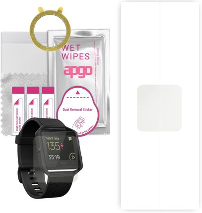 1x Folia hydrożelowa MATOWA do Fitbit Blaze GunMetal - apgo Smartwatch Hydrogel MATTE Protection Ochrona na ekran smartwatcha