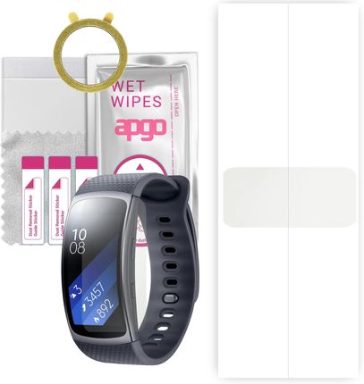 1x Folia hydrożelowa MATOWA do Samsung Gear Fit - apgo Smartwatch Hydrogel MATTE Protection Ochrona na ekran smartwatcha