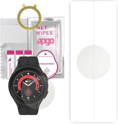 1x Folia hydrożelowa MATOWA do Samsung Galaxy Watch 5 Pro 45mm - apgo Smartwatch Hydrogel MATTE Protection Ochrona na ekran smartwatcha