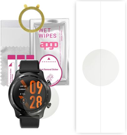 1x Folia hydrożelowa MATOWA do Mobvoi TicWatch Pro 3 Ultra GPS - apgo Smartwatch Hydrogel MATTE Protection Ochrona na ekran smartwatcha