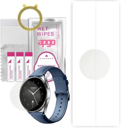 1x Folia hydrożelowa MATOWA do Xiaomi Watch S2 (42 mm) - apgo Smartwatch Hydrogel MATTE Protection Ochrona na ekran smartwatcha