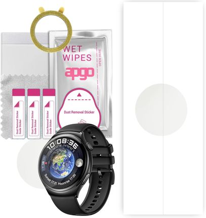 1x Folia hydrożelowa MATOWA do Huawei Watch 4 - apgo Smartwatch Hydrogel MATTE Protection Ochrona na ekran smartwatcha