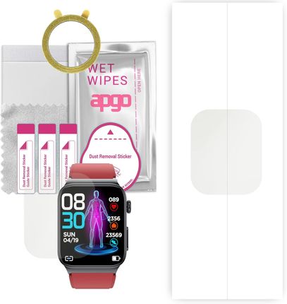 1x Folia hydrożelowa MATOWA do Watchmark Kardiowatch Cardio One - apgo Smartwatch Hydrogel MATTE Protection Ochrona na ekran smartwatcha
