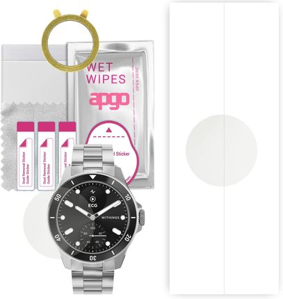 1x Folia hydrożelowa MATOWA do Withings ScanWatch Nova - apgo Smartwatch Hydrogel MATTE Protection Ochrona na ekran smartwatcha