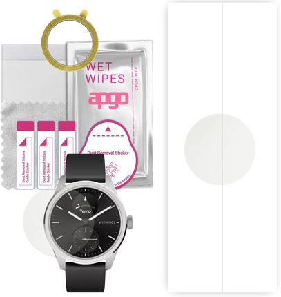 1x Folia hydrożelowa MATOWA do Withings ScanWatch 2 - apgo Smartwatch Hydrogel MATTE Protection Ochrona na ekran smartwatcha