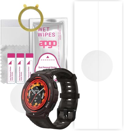 1x Folia hydrożelowa do Amazfit Active Edge - apgo Smartwatch Hydrogel Protection Ochrona na ekran smartwatcha
