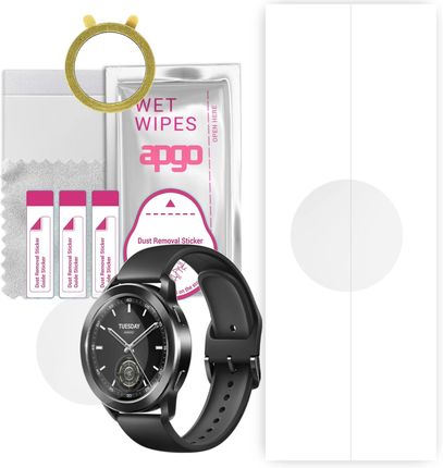 1x Folia hydrożelowa do Xiaomi Watch S3 - apgo Smartwatch Hydrogel Protection Ochrona na ekran smartwatcha