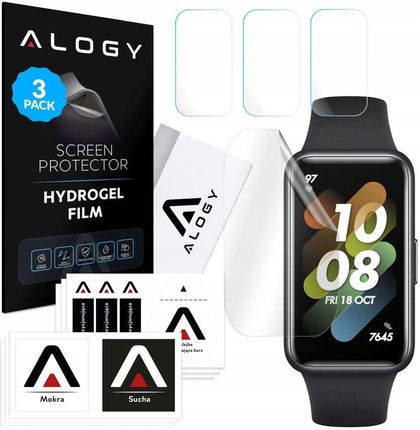 3X Folia Ochronna Hydrożelowa Alogy Do Smartwatcha Huawei Band 7