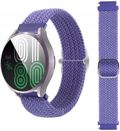 Pleciony Pasek Do Zegarka Smartwatch 22Mm Purple Fioletowy 198983
