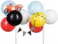 Zdjęcie Party Deco Balonowy Topper Na Tort Autko Mix 29cm - Alwernia