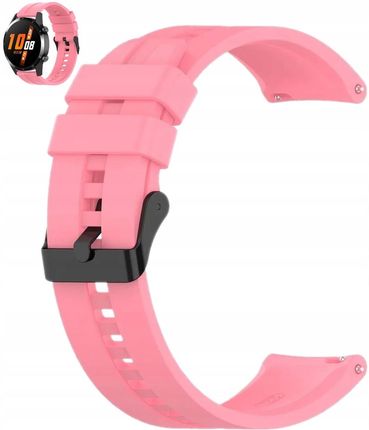 Różowy Silikonowy Pasek Opaska 22Mm Do Zegarków Huawei Watch 46Mm